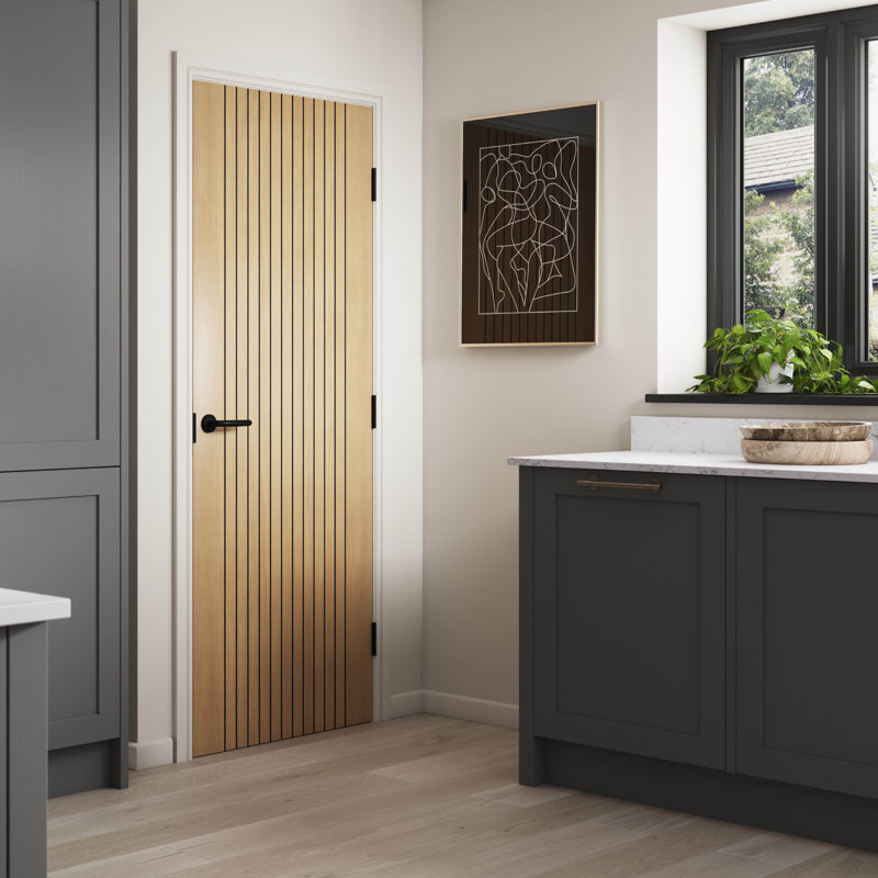 Aria Fire Door, 61cm W x 198.1cm H, Brown