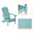 Waskom Classical HIPS Adirondack Chair for Patio Outdoor-69180012