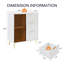 Commode moderne avec portes en verre trempé, commode à trois tiroirs avec pieds en métal-373744709