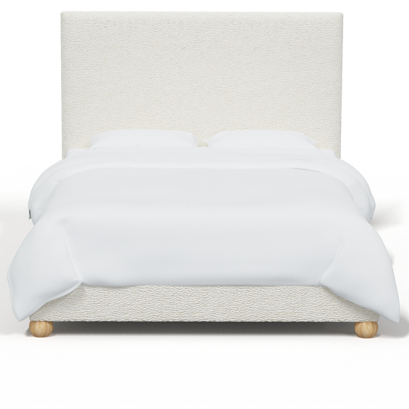 Benita Upholstered Bed, Twin, Navarro Cream Chenille