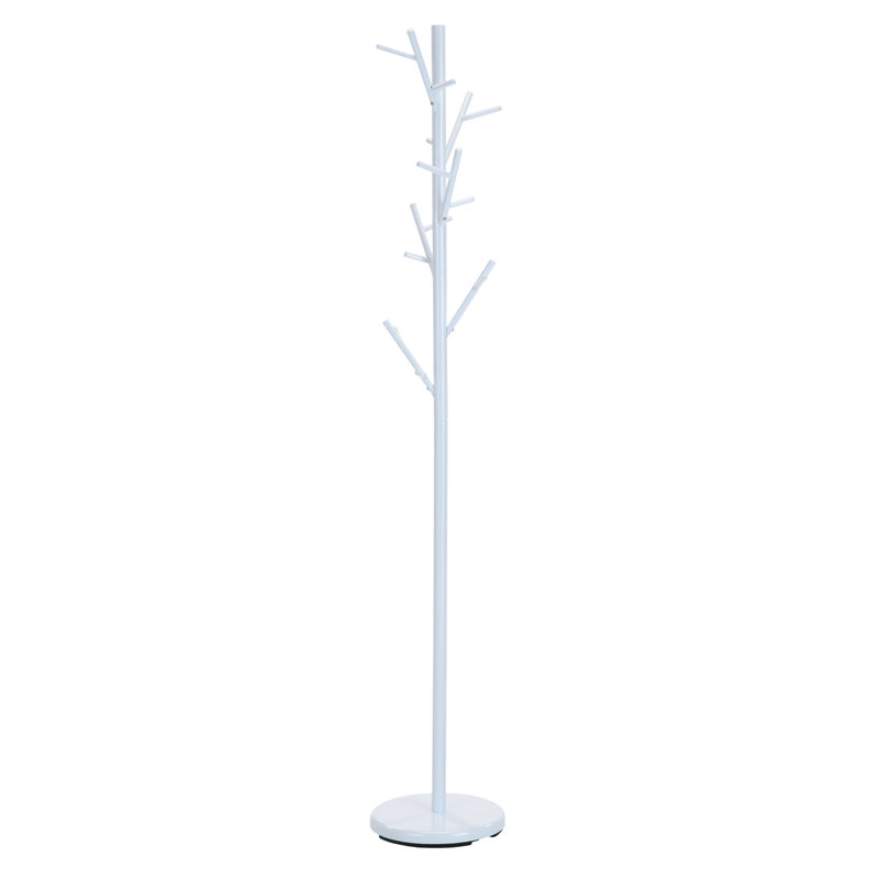 Yoan Freestanding Coat Rack, White