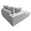 Canapé méridienne surdimensionné avec porte-gobelet et port USB, fauteuil d'appoint pour salon, taupe