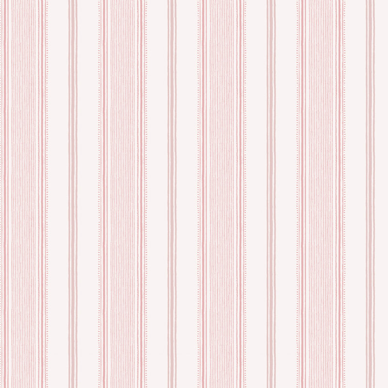 Laura Ashley Heacham Stripe Blush Wallpaper