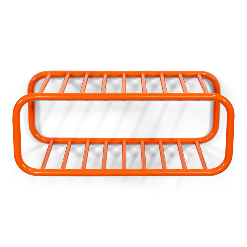 Retro 4 Pair Shoe Rack, Orange