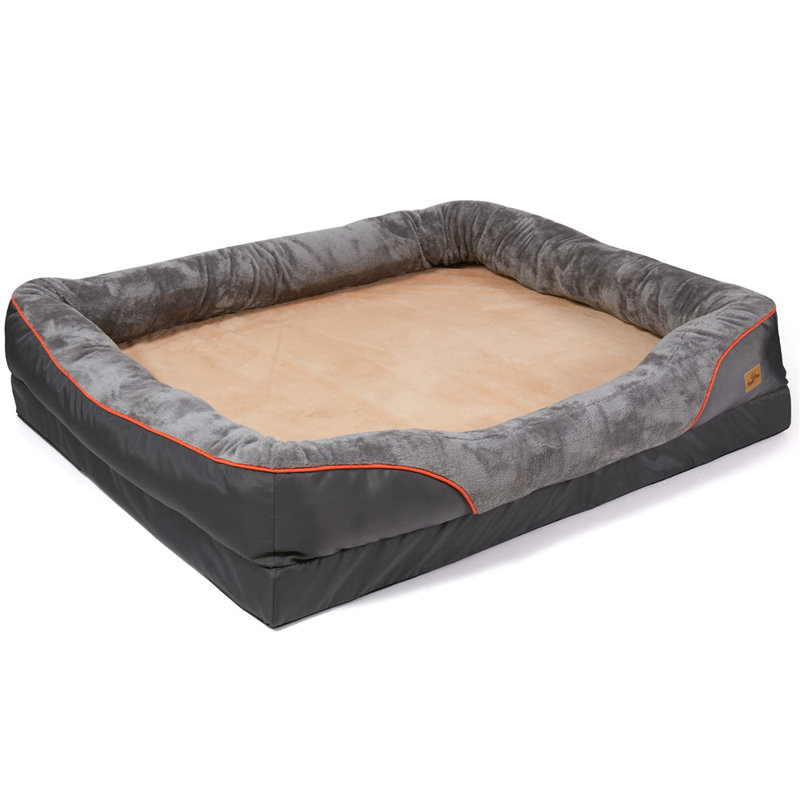 Bolster Cushion in Grey, 30cm H x 97cm W x 72cm D