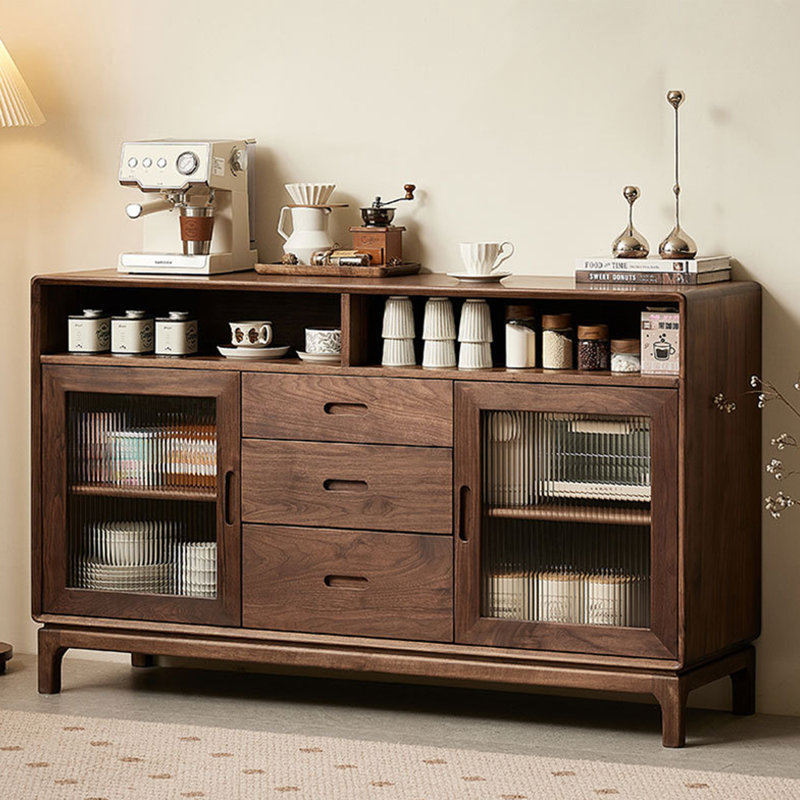 Wall-Mounted Multi-Functional Sideboard