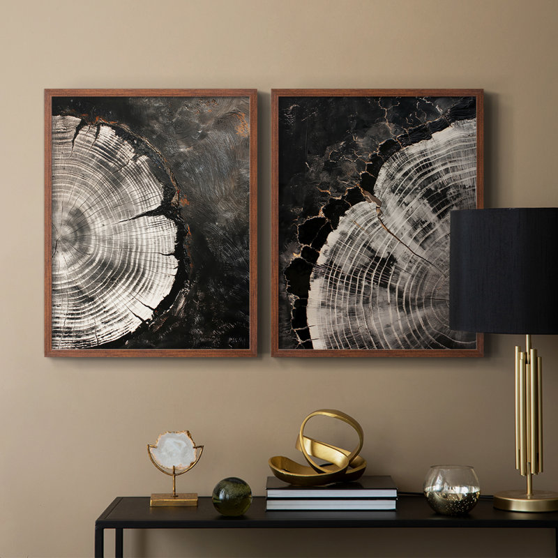 ABSTRACT Series CCXLIV - Reproduction encadrée de qualité supérieure - prête à être accrochée - aucun clou requis - aucun clou requis