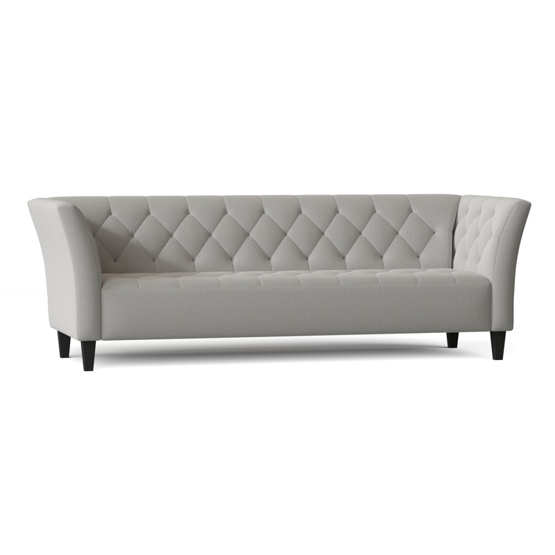 Carruth Upholstered 91'' Sofa, Gypsy Vapor Performance Microfiber