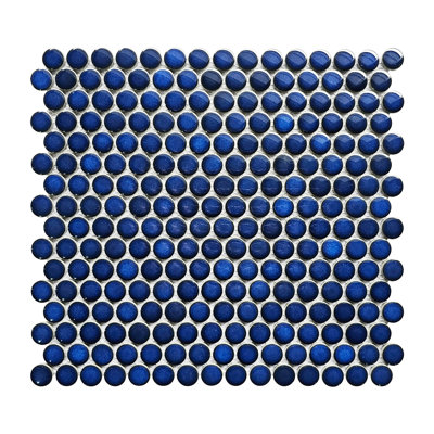 0.75" x 0.75" Porcelain Penny Round Mosaic Wall & Floor Tile