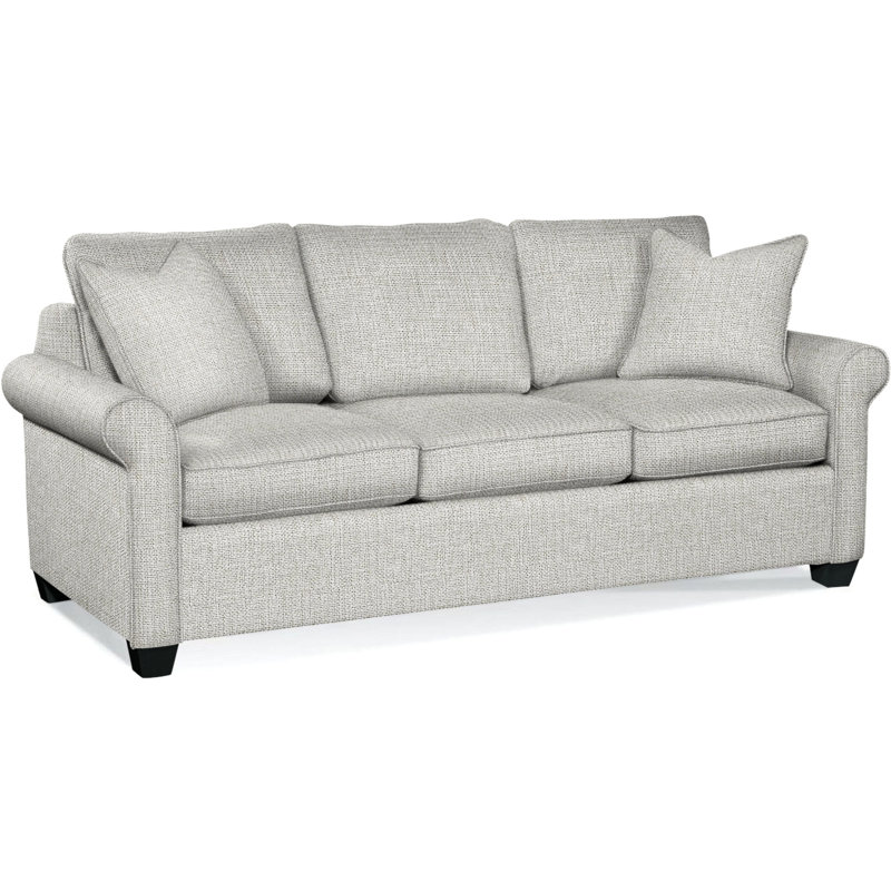 Park Lane Sofa, Eggshell Crypton Performance; 0884-93, Black Finish