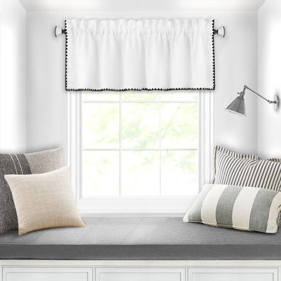 Solid Colour Tailored Window Valance