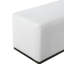 Bois blanc - Tissu rectangulaire, 47,87 po de profondeur, 19,21 po de largeur, 18,04 po de hauteur, 34 lb, conception esthétique minimaliste, assise souple, stable et résiliente, pièce de salon multifonctionnelle blanche