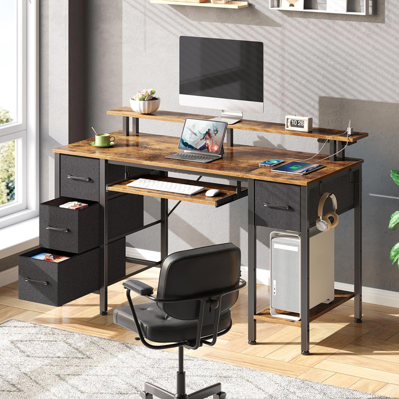 Bureau de 47 pouces avec support pour écran
