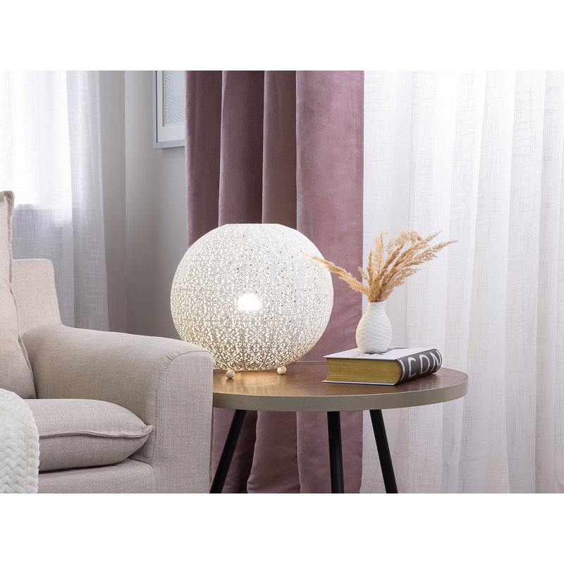 Dehn Metal Globe Lamp, White