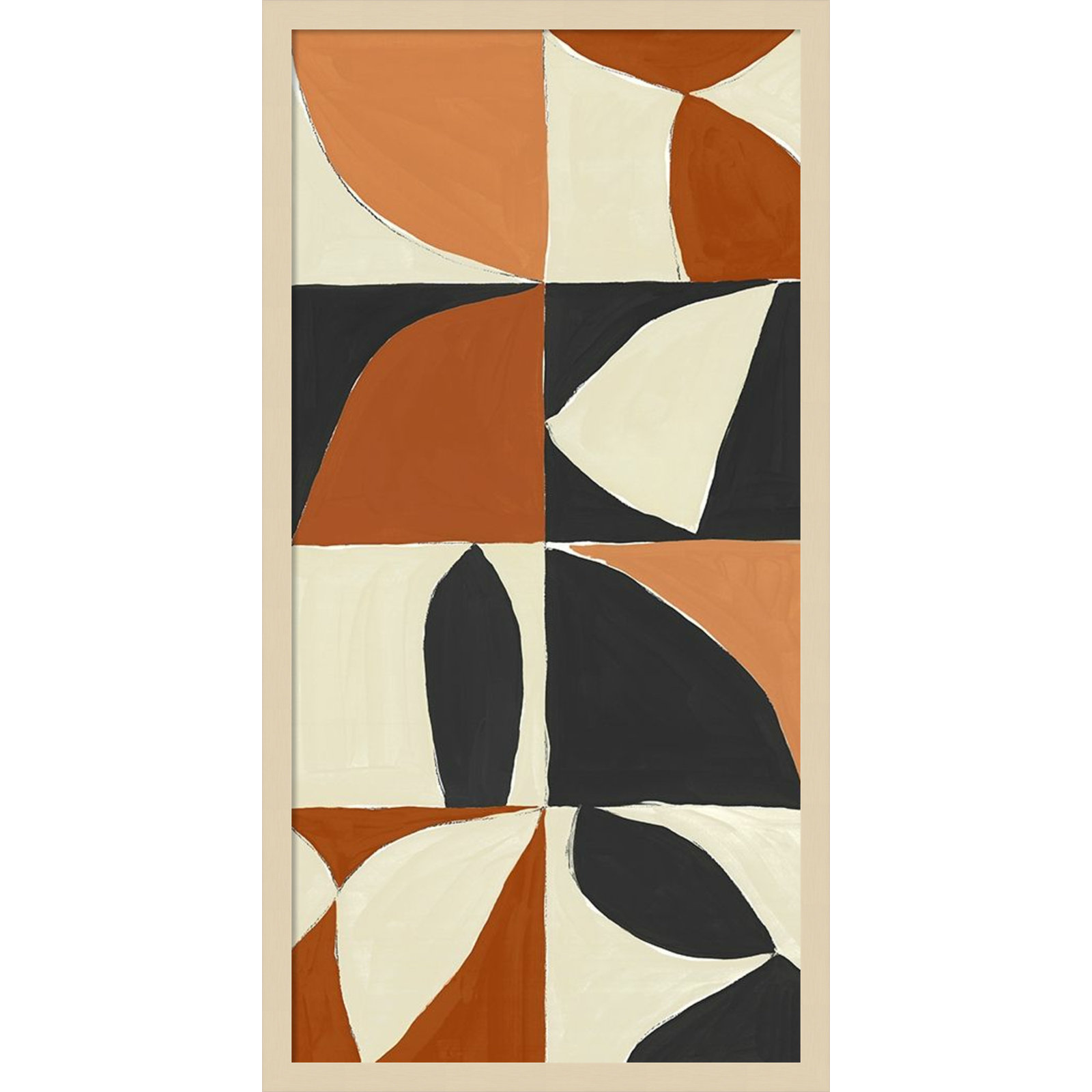 Honoring Matisse Warm by Isabelle Z, Brown, 33" H x 17" W x 1" D