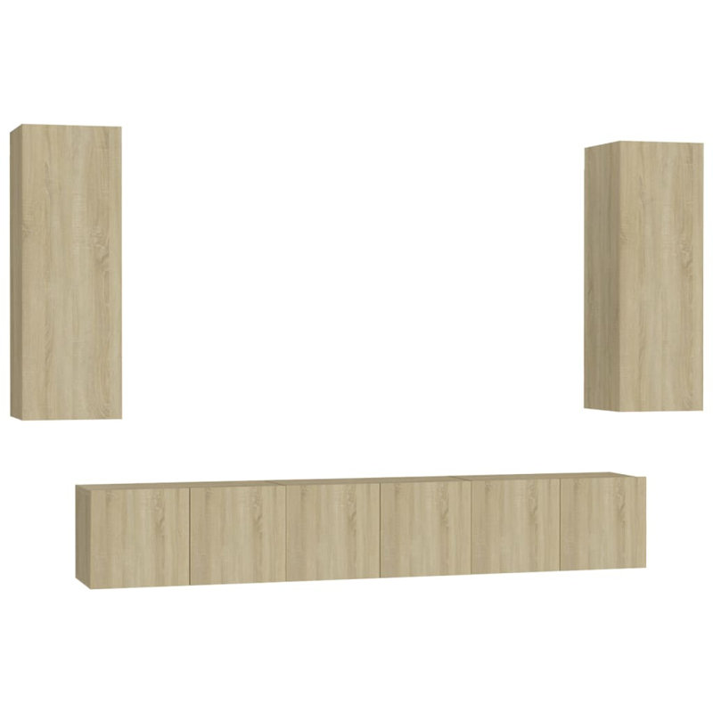 Ginia Entertainment Unit for TVs, Sonoma Oak, 30m H x 180cm W x 30cm D
