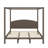 King Canopy Platform Bed With Headboard And Support Legs-1655224999