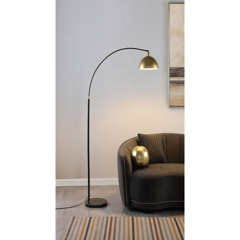 Lampe sur pied en métal 74 po