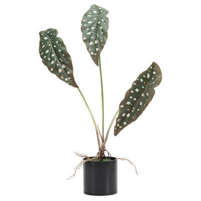 62.5cm Faux Elephant Ear Plant in Pot