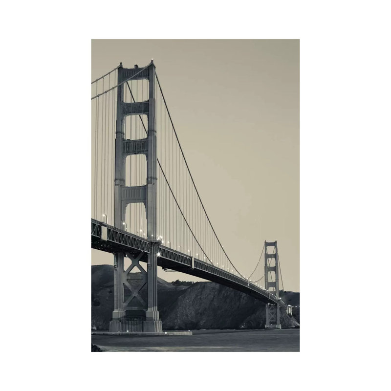 Golden Gate Bridge At Dawn, San Francisco, California, USA 1 Piece Wrapped Canvas Wall Art, 45.72 cm H x 30.48 cm W