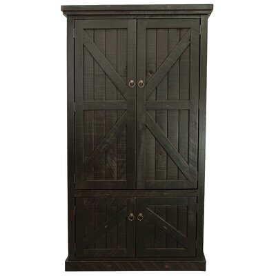 Union Rustic Kellogg Solid Wood Armoire & Reviews | Wayfair