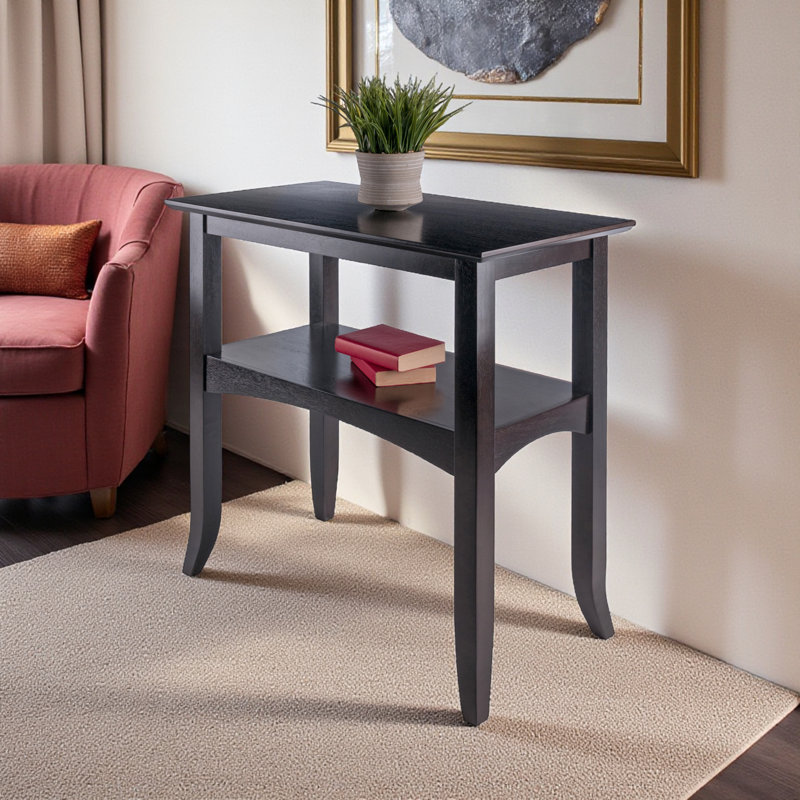 Alameda One Lower Shelf Console Table in Walnut/Brown, 28.94'' H X 29.86'' W X 14.31'' D