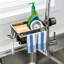 Support pour évier de cuisine et de salle de bain, support de drain amovible pour robinet avec ramasse-gouttes-133002409