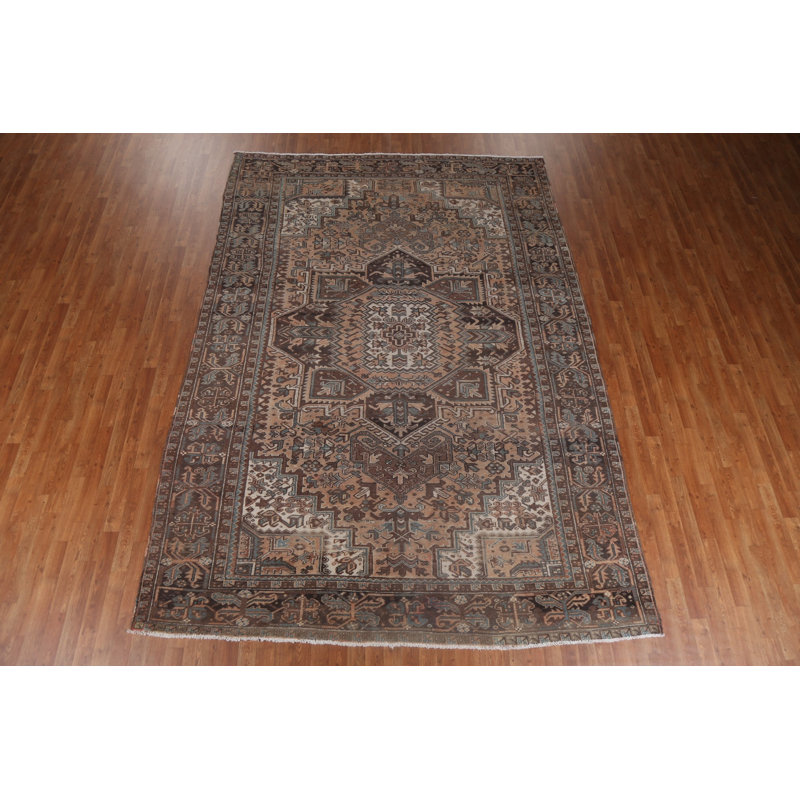 Tapis géométrique rétro 8 x 12