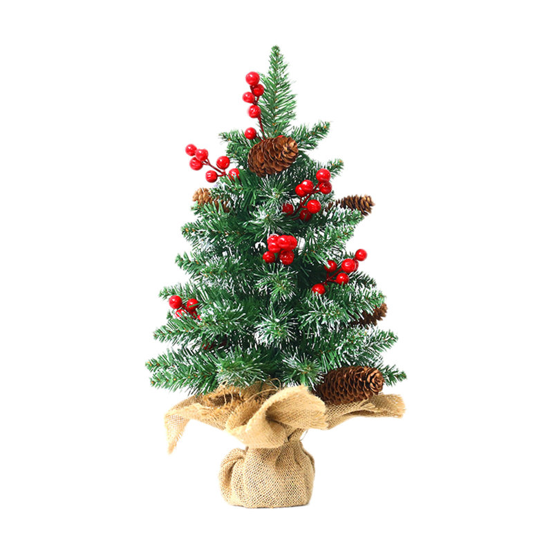 Mini décoration de Noël arbre de Noël pinecone 17 po, A