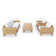 Swifton 4 Piece Sofa Seating Group with Cushions