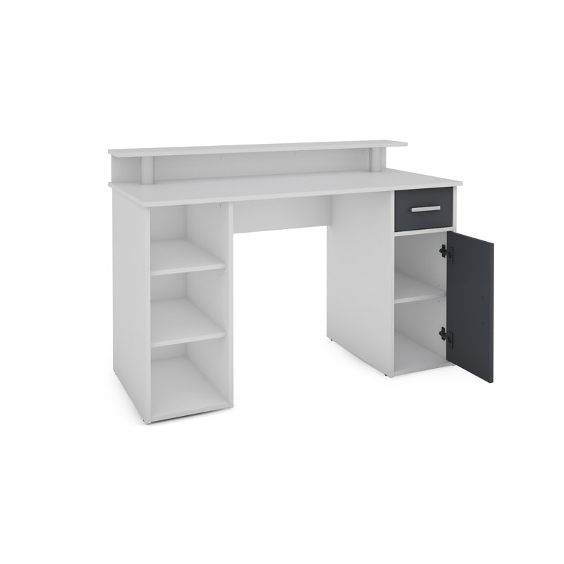 Wilton Desk, White, White/Anthracite