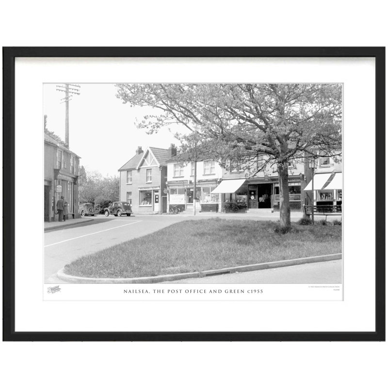 Nailsea, The Post Office And Green C1955 - Single Picture Frame Print, 28cm H X 36cm W x 2cm D