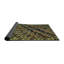 Tapis vert/brun à motifs-1211776131