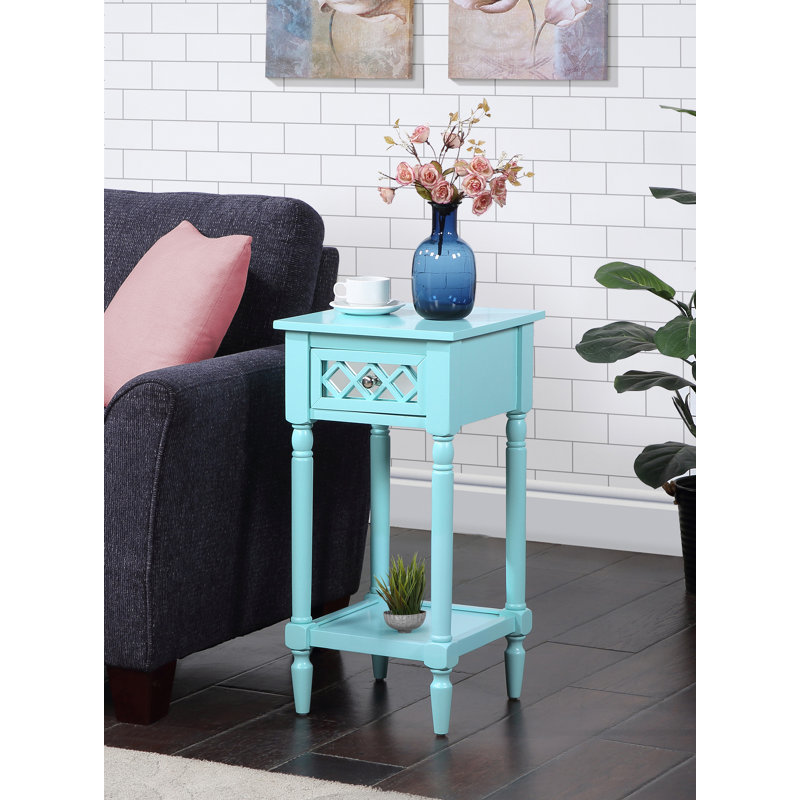 Mayall End Table, Aqua Blue