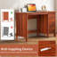Bureau d'ordinateur à 3 tiroirs avec bureau spacieux