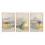 Golden Waves at Sunset, ensemble de 3 impressions dans un cadre-1362387051-1362387031