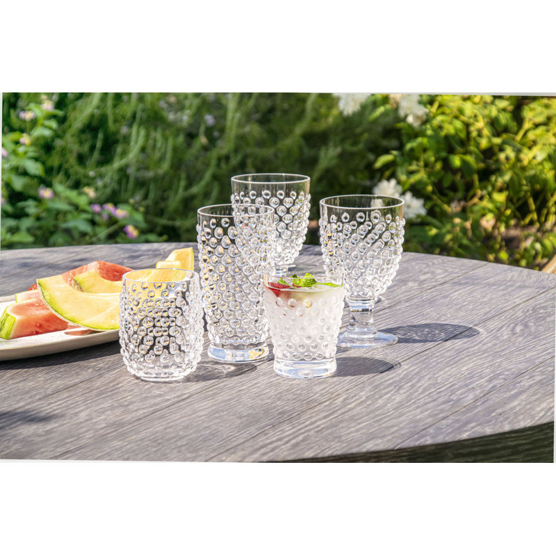 Verre à vin sans pied en acrylique Adamo - transparent - 15 oz