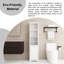 16 po X P 14 po P x 64 po Armoire de rangement pour salle de bain pour petits espaces-107393306