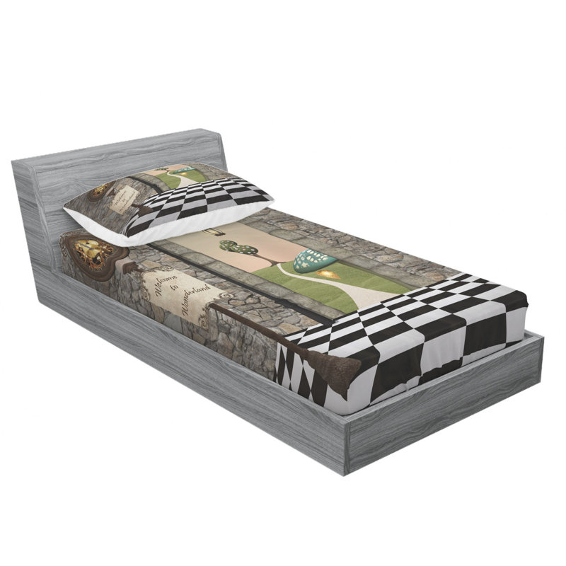 Microfiber Sheet Set, Twin Sheet Set with Fitted Sheet