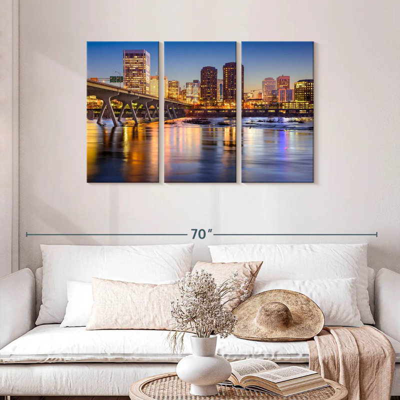 Rorry Illuminated Richmond City, 28" H x 45" W