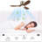 William Farmhouse Lighted Ceiling Fan with Solid Wood Blades and Reversible DC Motor-119443627-119443625