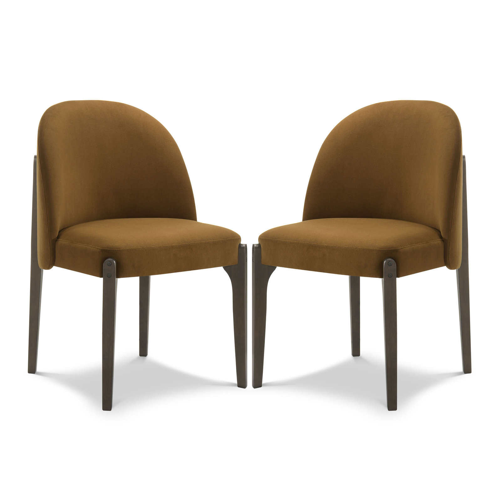 Pietta Dining Chair (set of 2), Spice Brown
