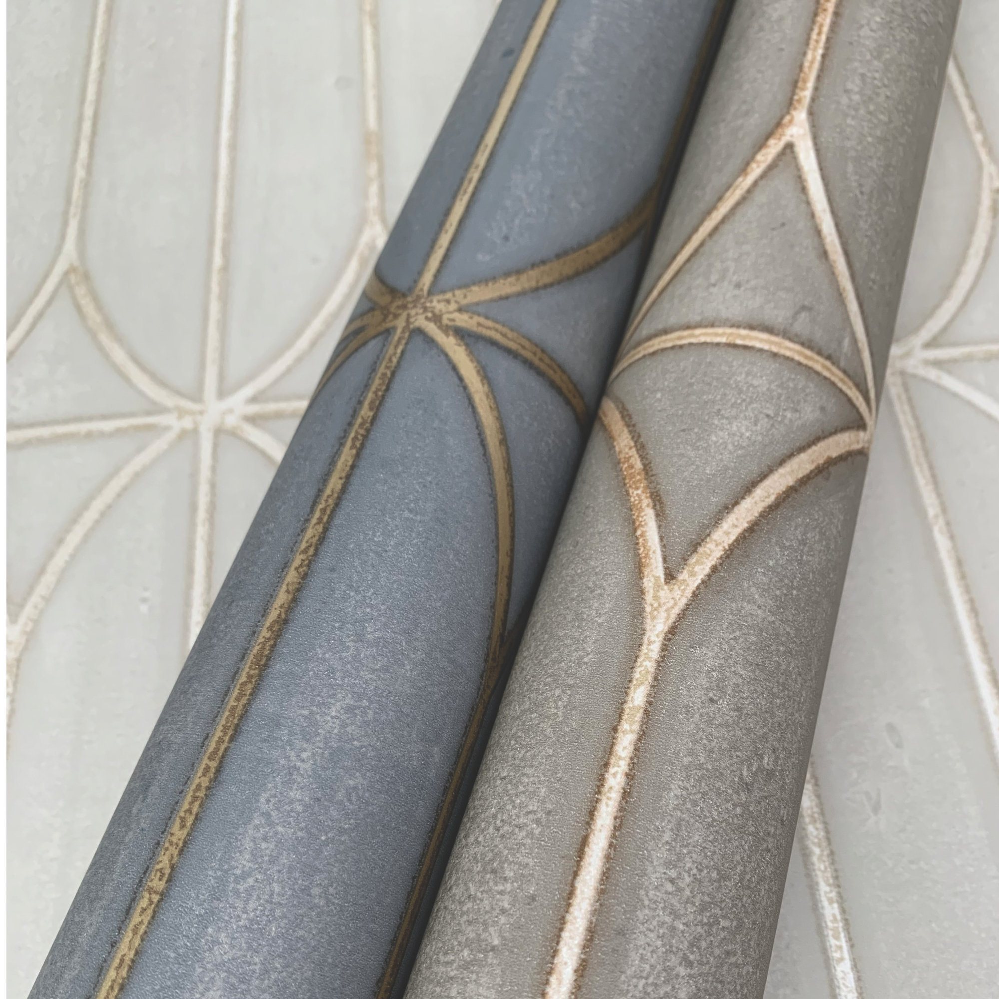 Branley Modern Geometric Wallpaper, Charcoal