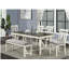 Mobilier de salle à manger 1 x banc avec coussin en tissu gris et lignes blanches