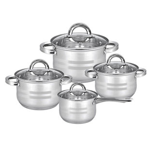 8 - Piece Stainless Steel Cookware Set