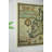 S/3 41.3X1X23.6" Rectangular Map Wall Art, Multicolored