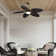 52" Palm Valley Tropical 5 Blade Dimmable Ceiling Fan With LED Lights and Remote Control