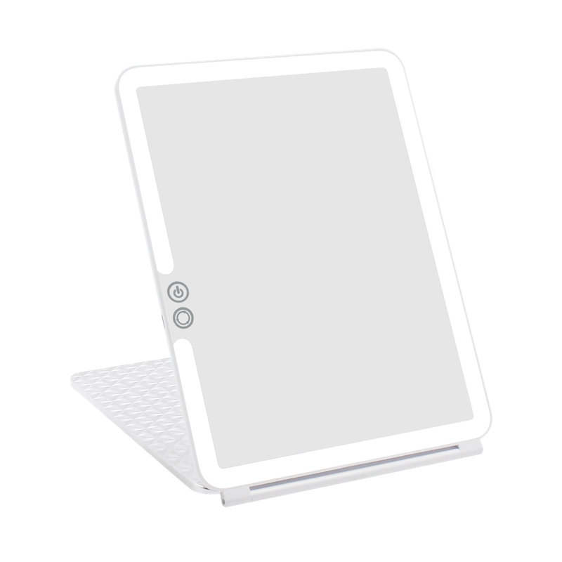 Miroir de maquillage Alven Fleur, Blanc