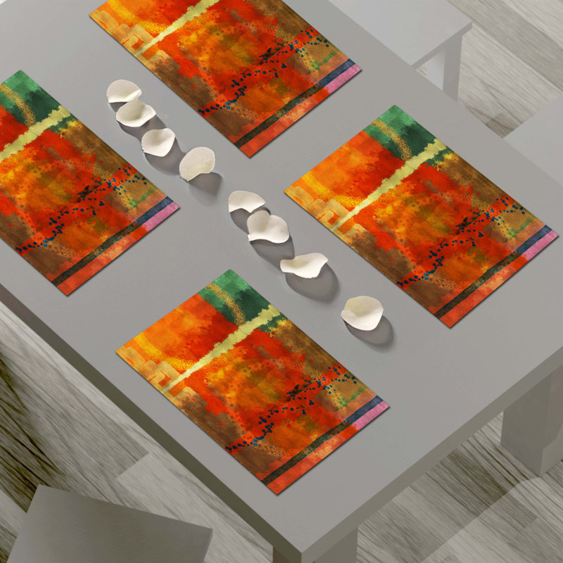 Napperon abstrait en polyester