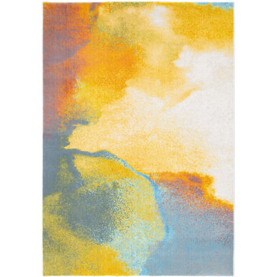 Ausbon Rectangle Abstract Area Rug